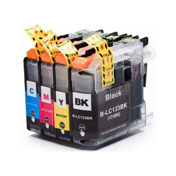 Compatible Ink Cartridges for Brother LC133 Set BK+C+M+Y Carousel 3