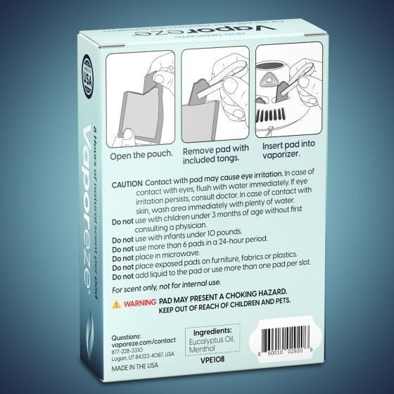 Vaporeze Vapor Pads 8pk Menthol And Ecualyptus Carousel 6