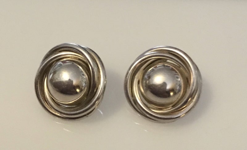 Sterling Silver VINTAGE Earrings Carousel 1