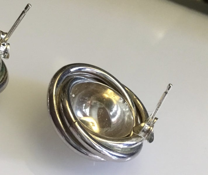Sterling Silver VINTAGE Earrings Carousel 8