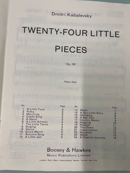 Twenty-Four Little Pieces (Second Hand) Carousel 3