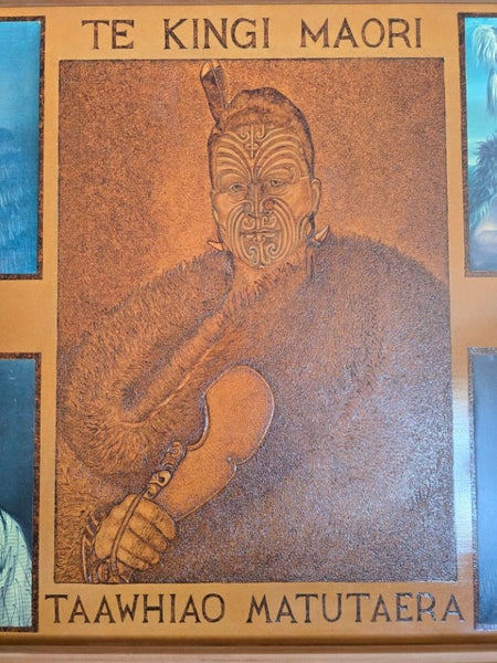 Rare Maori King Portrait Art – Tawhiao Matutaera & Rangatira | One-of-a-Kind Carousel 2