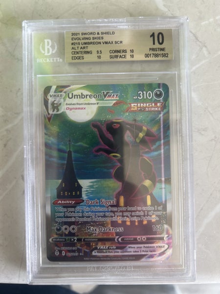 2021 Sword and Shield Evolving Skies #215 Umbreon Vmax SCR Alt Art Carousel 1