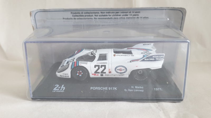 PORSCHE 917K LE MANS 1971 1:43 SCALE LEMAN 24HR MARTINI RACING CAR 1 ONLY Carousel 1