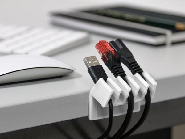 Goobay Cable Management 5 Slots Plastic white Carousel 1
