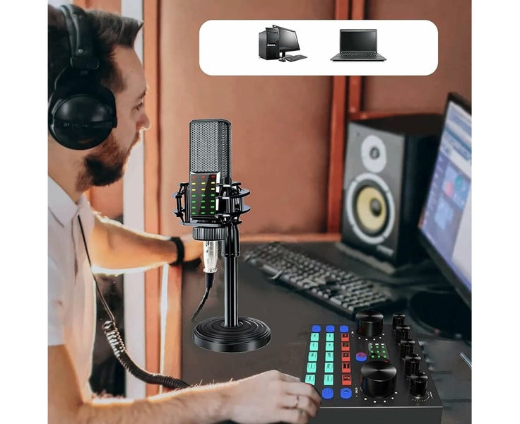 V8S Sound Card with Voice Changer Effects, USB Rechargeable, 500mAh, Ideal Carousel 8