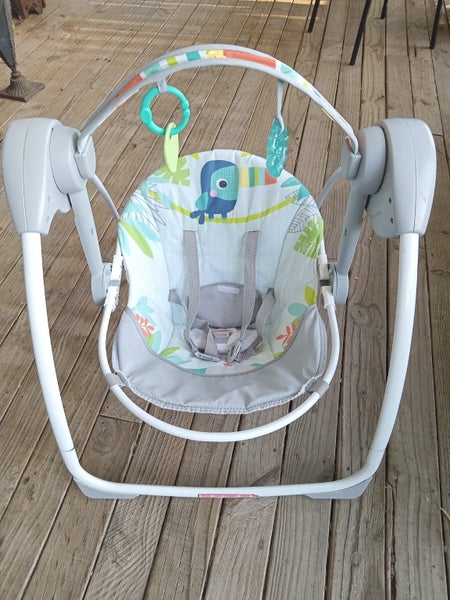 Bright Starts Playful Portable Baby Newborn Infant Swing Rocker 0- 9m ! Carousel 1