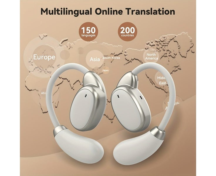 138 Languages Real-Time Translator Wireless EarbudsUSB Rechargeable Head Carousel 1