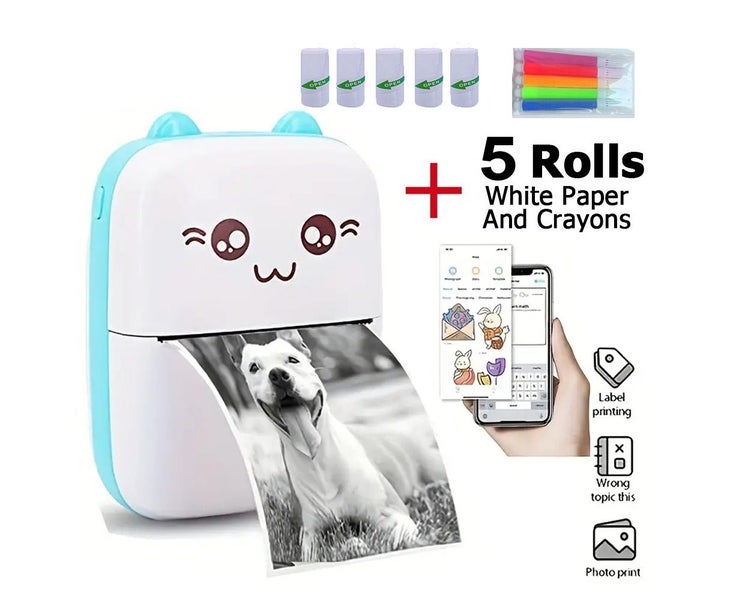 Mini Printer, Pocket Printer, Portable Bluetooth Thermal Printer, Mobile Ph Carousel 1