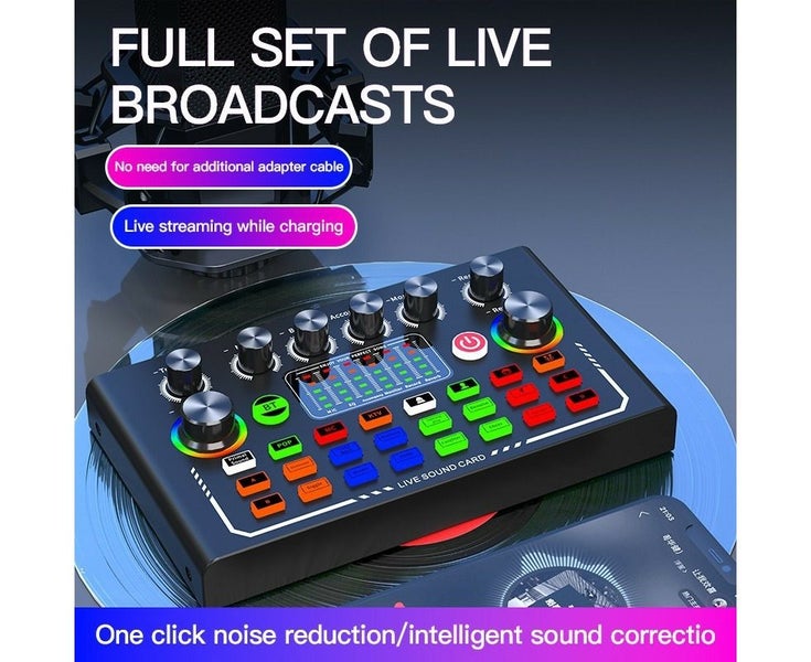 Karaoke sound card, 3-speed volume adjustment, TYPE-C charging, USB externa Carousel 1
