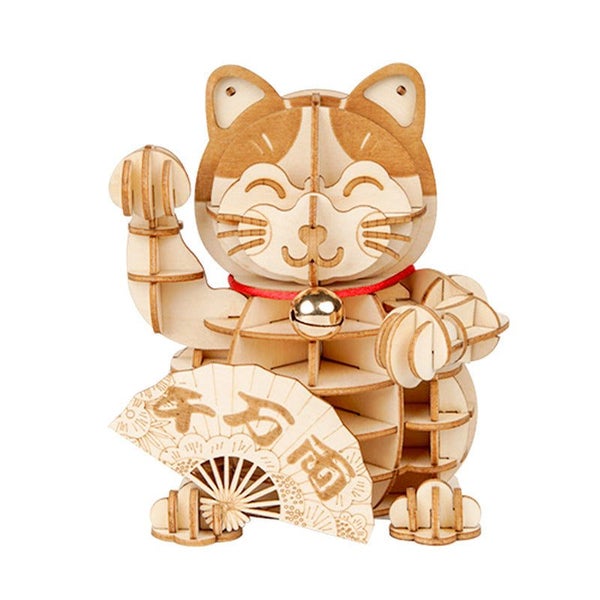 Robotime 3D Plutus Cat Model Carousel 1