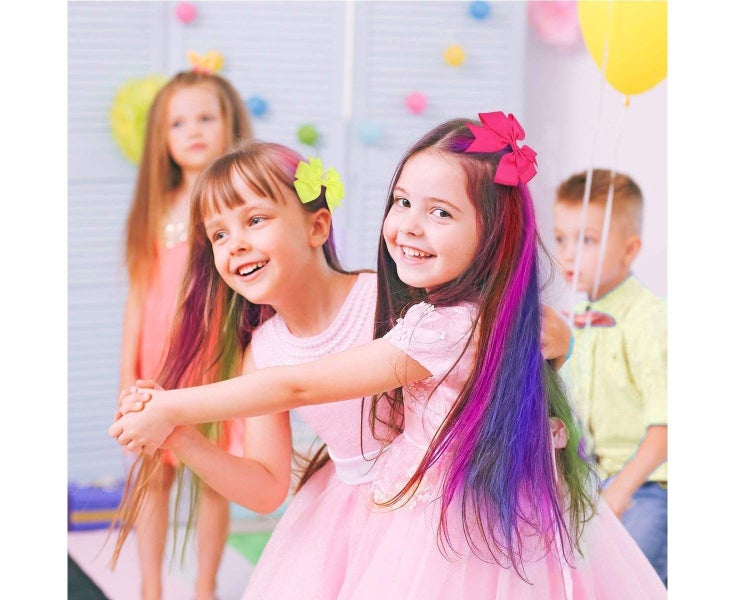 6 Color Temporary Bright Hair Chalk Comb Set810 11 12 year old girl B Carousel 6