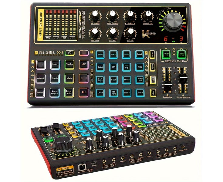 Sound Effect Board for Streaming, Voice Changer Beat Maker with Sound Mixer Carousel 1