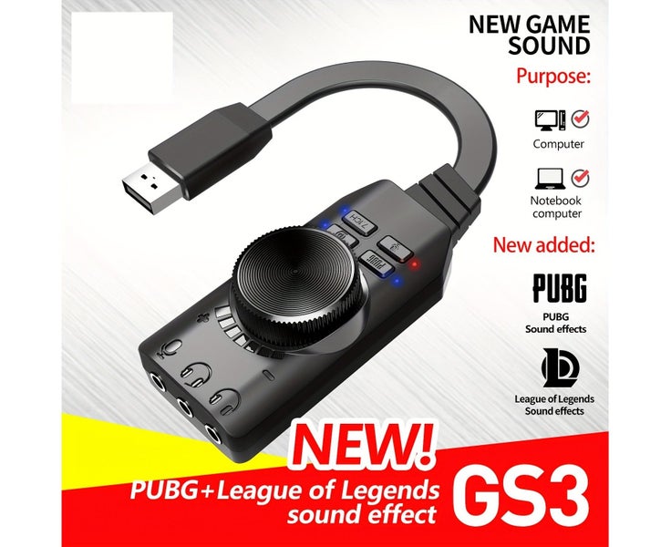 7.1 Surround USB External Sound Card for PC GamingDSP Audio Amplifier Carousel 1