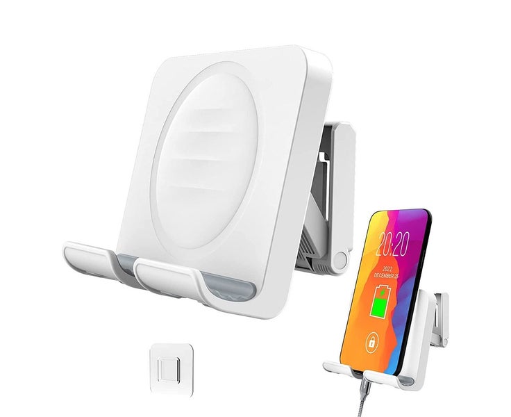 Universal Mobile Phone Holder Bathroom Toilet Bedside Wall Free Punching Br Carousel 1