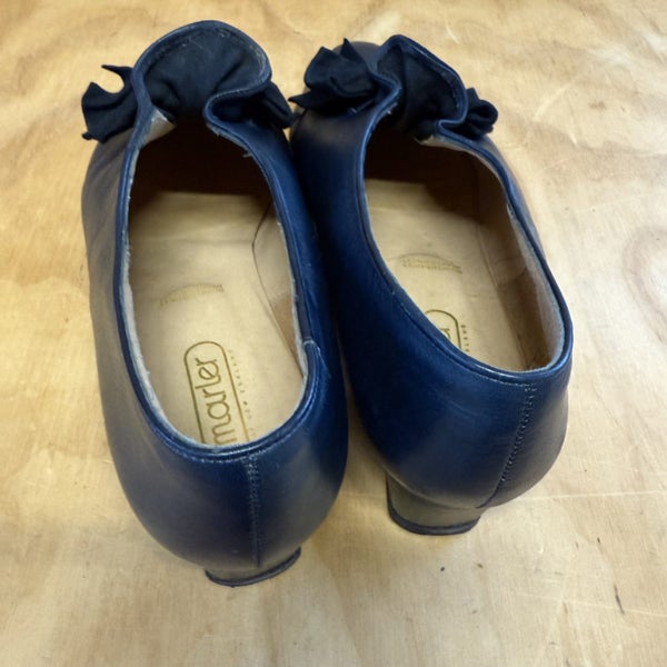 Vintage Marler Blue Leather Slip On Shoes Size 10 Carousel 5