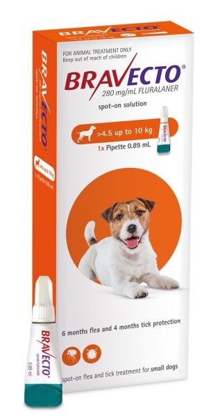 20% off short date Bravecto Spot On Flea and Tick Treatment for Dog 4.5-10kg Carousel 1