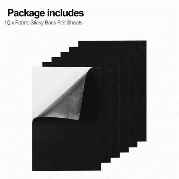 10pcs Velvet Box Drawer Liner DIY Craft Self Adhesive Back Felt Sheets64185351205379110