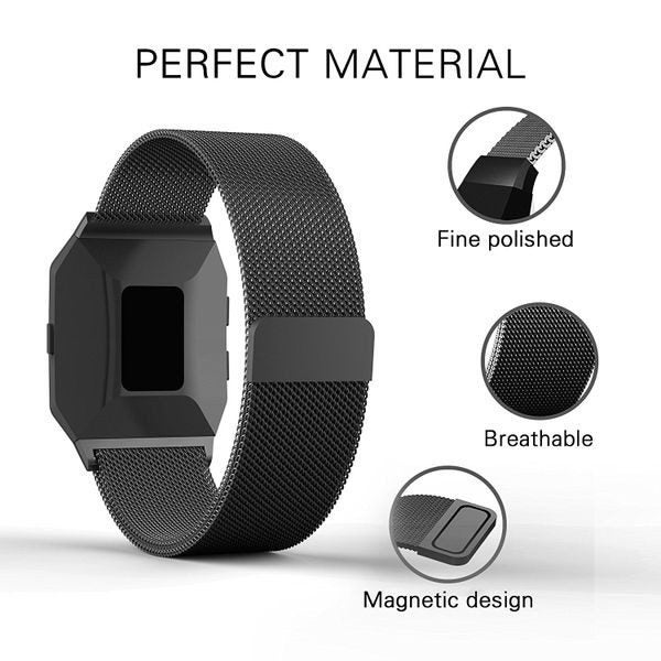 Fitbit Ionic Milanese Loop Strap Black Carousel 2