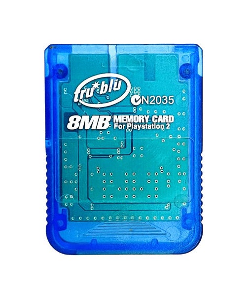 Tru Blu PlayStation 2 Memory Card (PS2) Translucent Blue Carousel 2