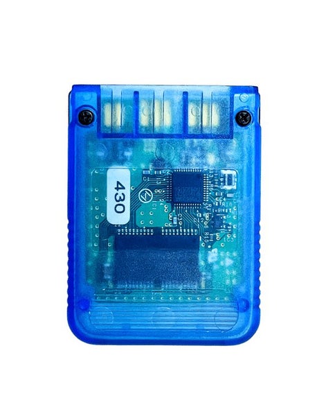 Tru Blu PlayStation 2 Memory Card (PS2) Translucent Blue Carousel 4