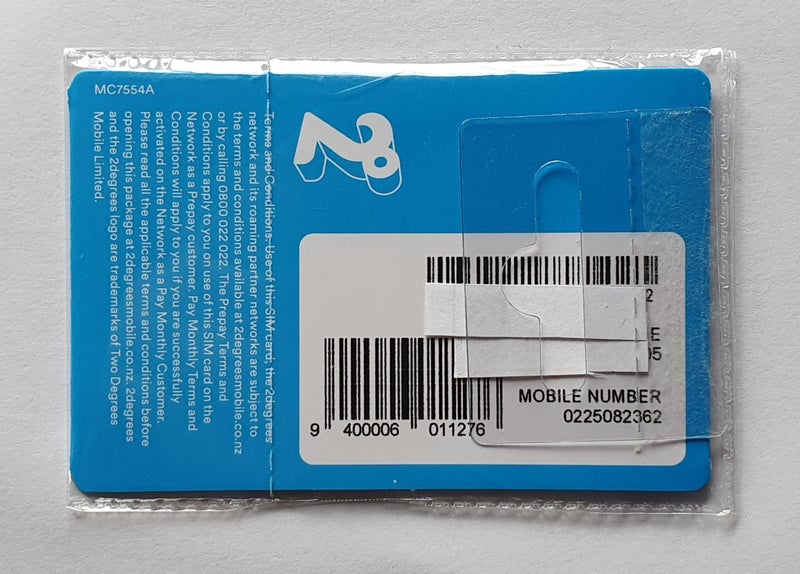 2degrees Prepay 3 in 1 SIM with FREEbie Carousel 2