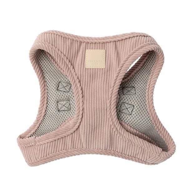 FUZZYARD LIFE CORDUROY STEP IN HARNESS - SOFT BLUSH - MEDIUM! Carousel 1