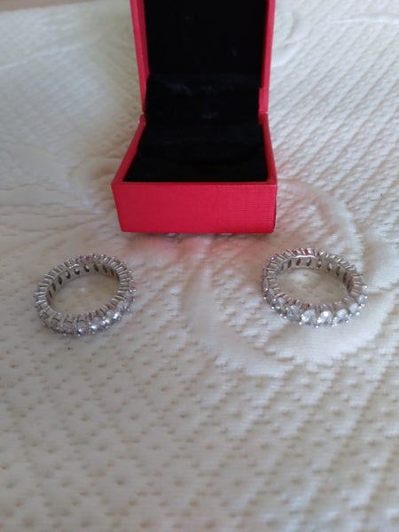 ####BEAUTIFUL SILVER/DIAMANTE RINGS#### Carousel 2