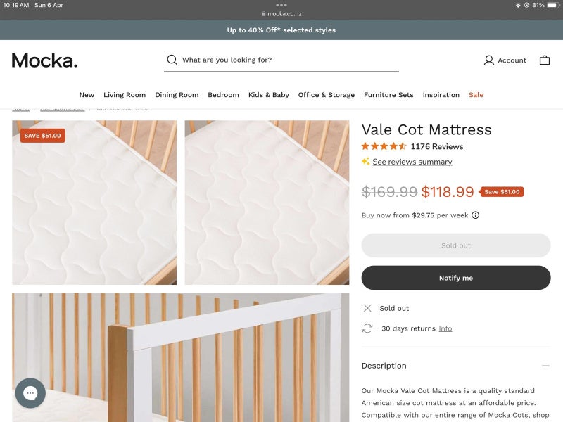 Mocka Aspiring Cot Carousel 6