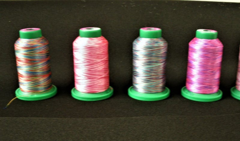 ISACORD Multicolour Machine Embroidery Thread. 1000m x 10 cones. Carousel 1