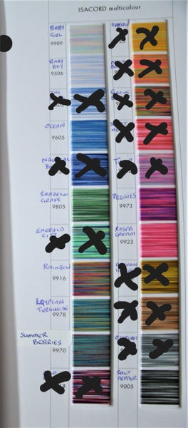 ISACORD Multicolour Machine Embroidery Thread. 1000m x 10 cones. Carousel 4