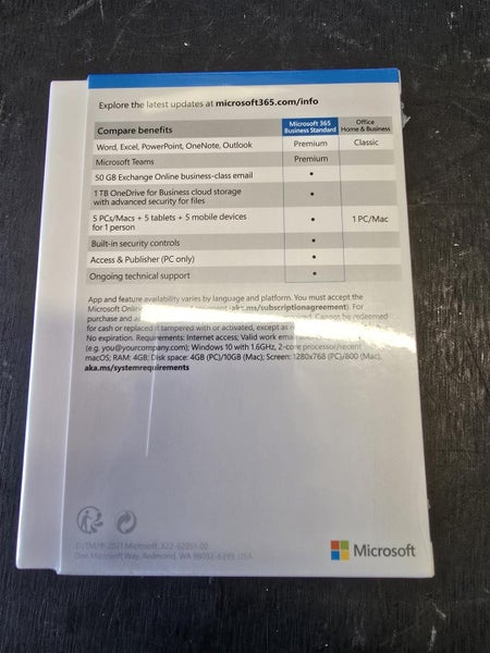 Microsoft 365 Business Standard. 1 User 1 year Subscription - Great Saving Carousel 2
