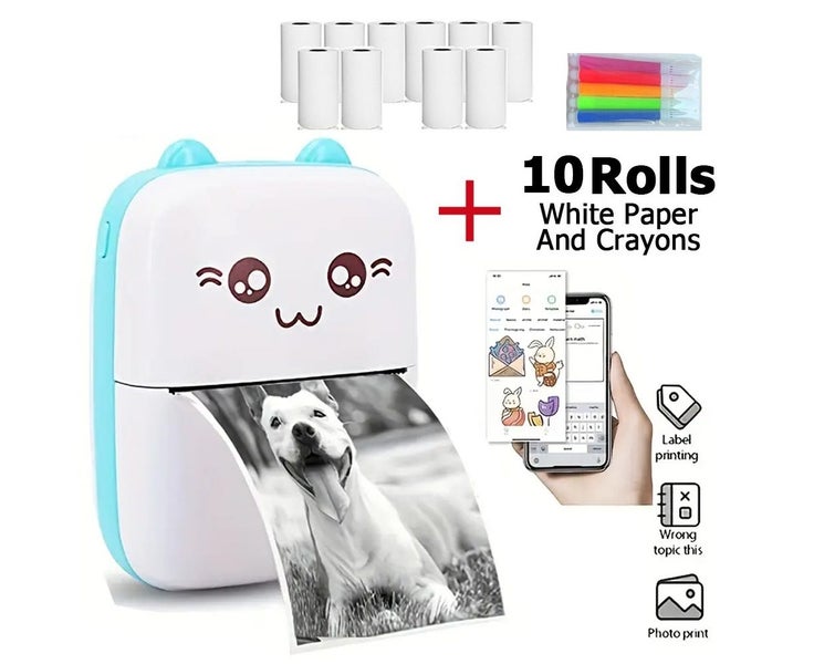 Mini Printer, Pocket Printer, Portable Bluetooth Thermal Printer, Mobile Ph Carousel 1