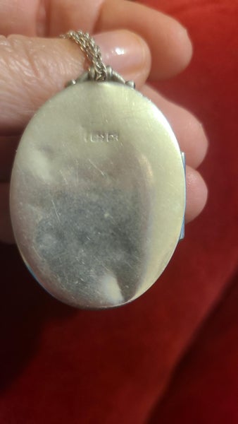 Gorgeous Antique Victorian S/S Locket Plus Speidel S/S chain Carousel 3