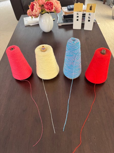 4 CONES OF YARN Carousel 1