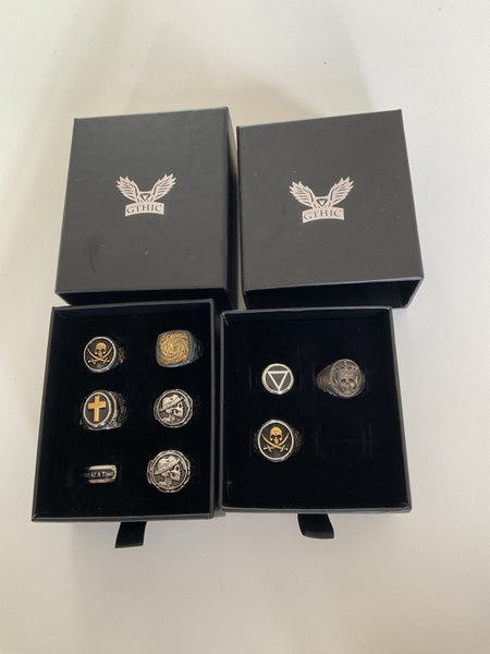 2 x boxes of GTHIC brand stainless steel rings Carousel 1