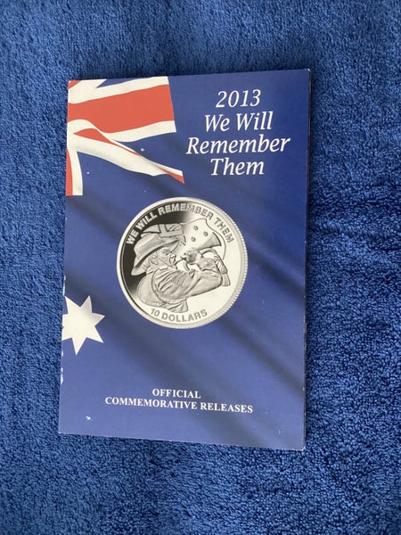 2 AUSTRALIAN COMMEMORATIVE COINS ISSUED 2013, SILVER & GOLD Carousel 1