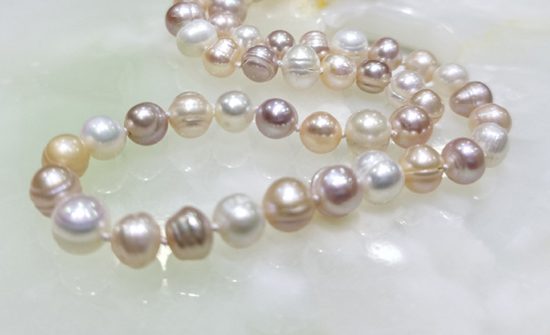Genuine Fresh Water Multi-Coloured Pearl Necklace Carousel 1