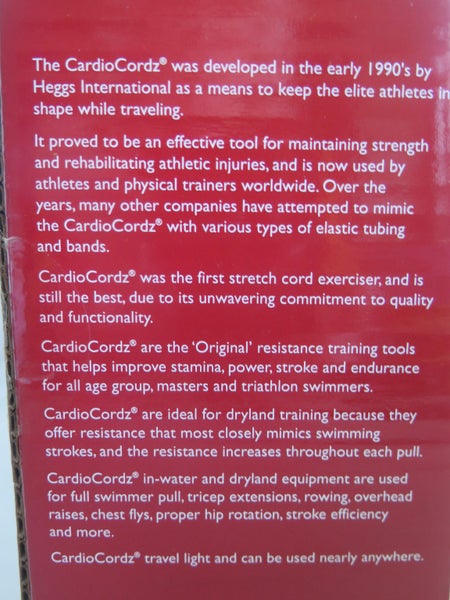 CARDIO CORDZ COMBO SET -THE ORIGINAL STRETCH CORDS FOR DRY LAND OR SWIM TRAINING Carousel 9