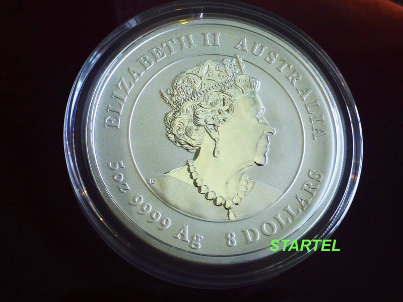 5 Oz Lunar Tiger silver bullion coin Carousel 2