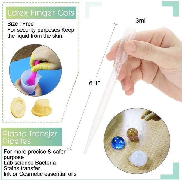 Resin Casting Craft Molds Silicone Resin Measuring Cups Tool Kit64233230166018113