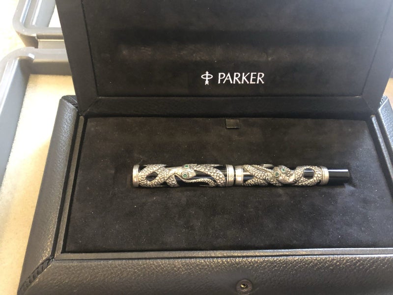 PARKER SNAKE Fountain Pen Sterling Silver Limited Edition Carousel 1