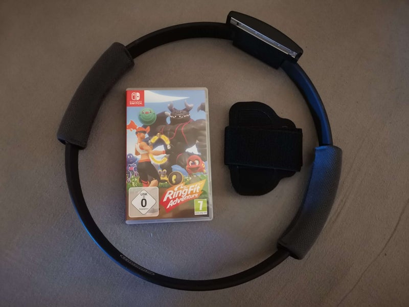 Nintendo Switch Console + Accessories + Ring Fit Carousel 4