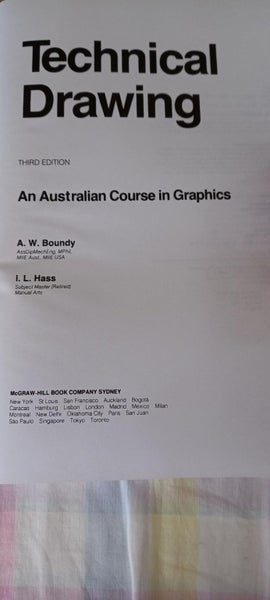 Technical Drawing An Australian Course in Graphics Text Book Carousel 2