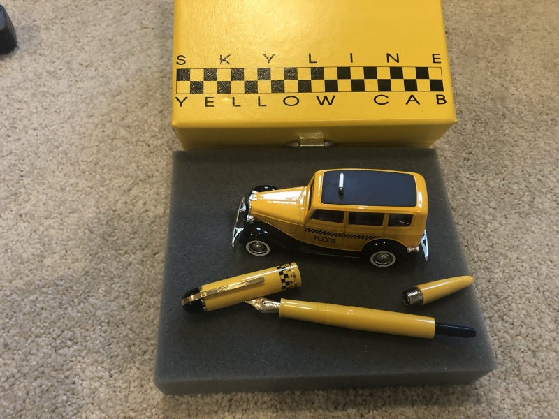 Rare Eversharp Skyline Yellow Cab Fountain Pen plus Ford v8 model. Carousel 2