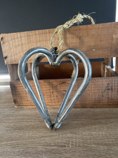 Scrap Metal spinning art heart Carousel 1