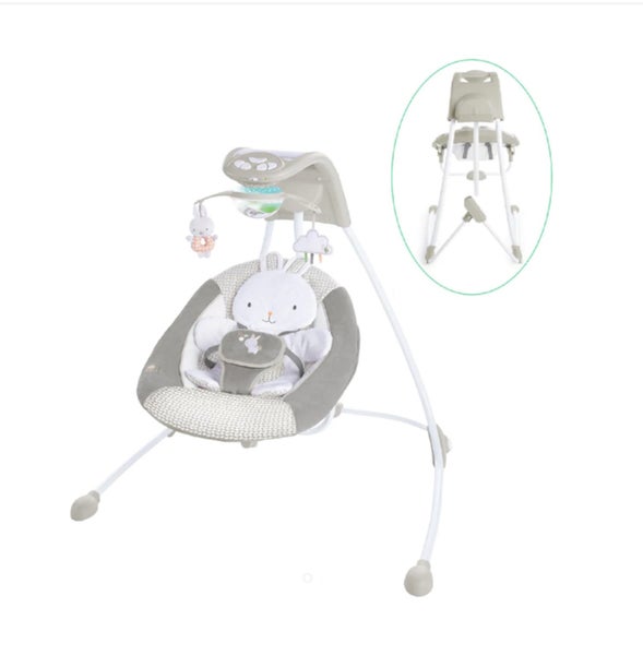 Ingenuity InLighten Cradling Swing Twinkle Tails Carousel 2