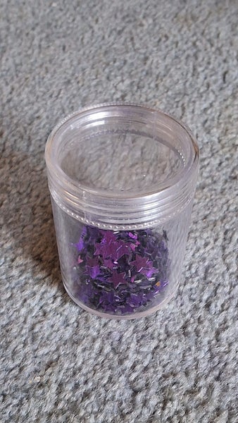 PURPLE - GREEN STAR GLITTER, LARGE STARS AND SMALL STARS Carousel 3