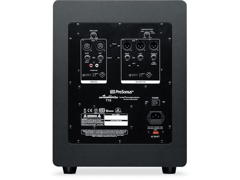 PreSonus Temblor T10 Active 10" Studio Subwoofer Carousel 2