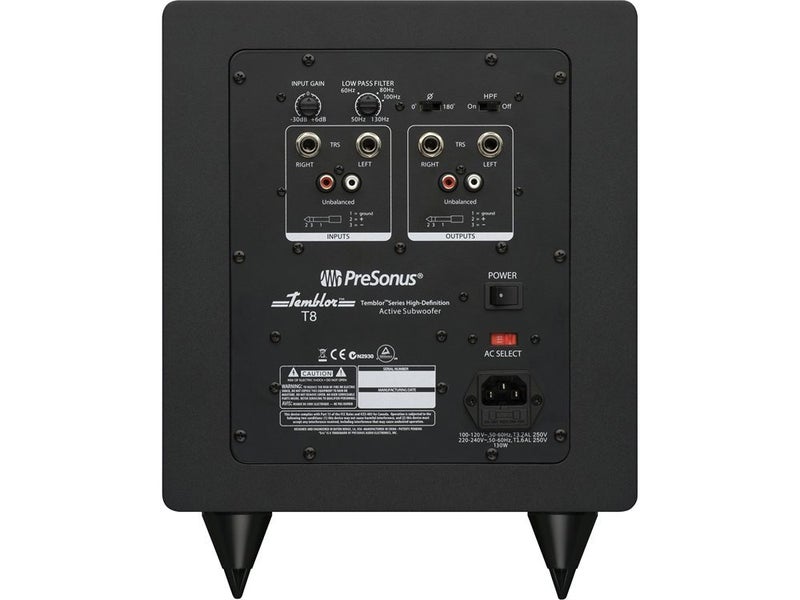 PreSonus Temblor T8 Active 8" Studio Subwoofer Carousel 2